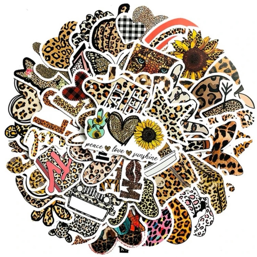 Leopard stickers